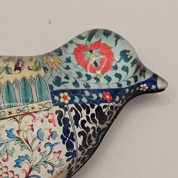 Colorful Acrylic Art Piece Bird Hook for Clothes or Towels - Wall Decor Accent - Picture 5 of 8